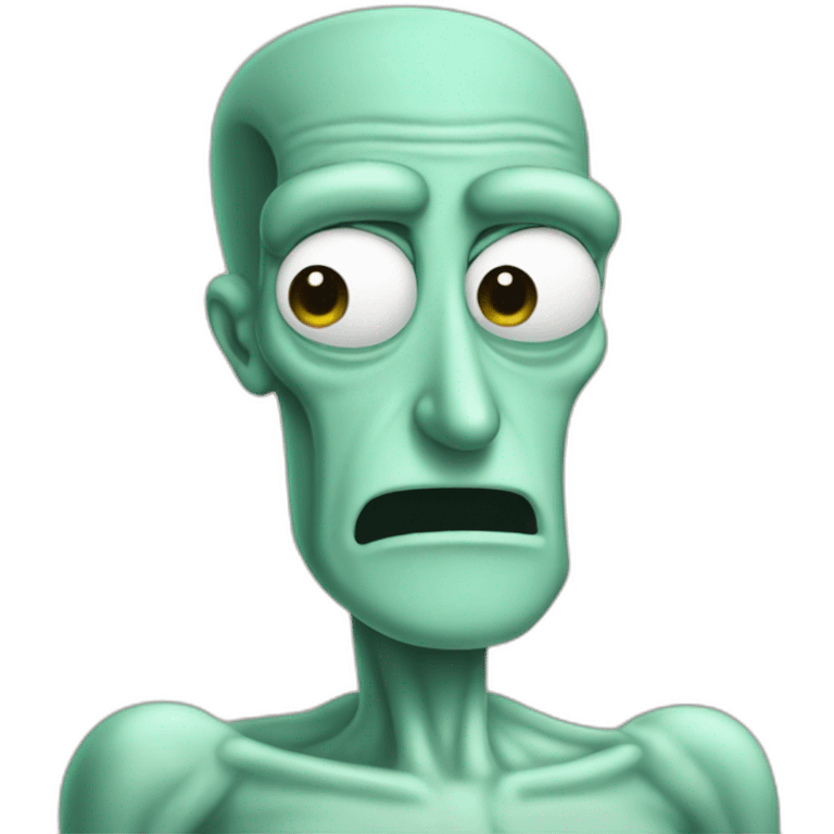 Handsome squidward emoji