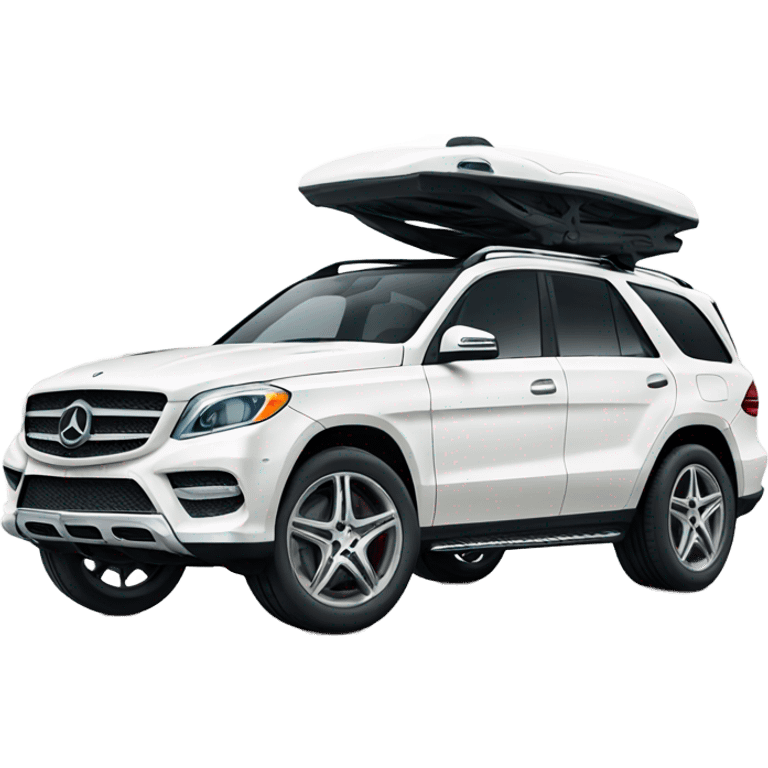 White Mercedes suv emoji