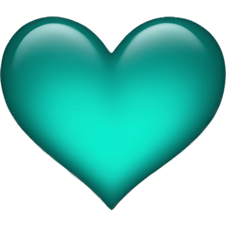 Teal heart emoji