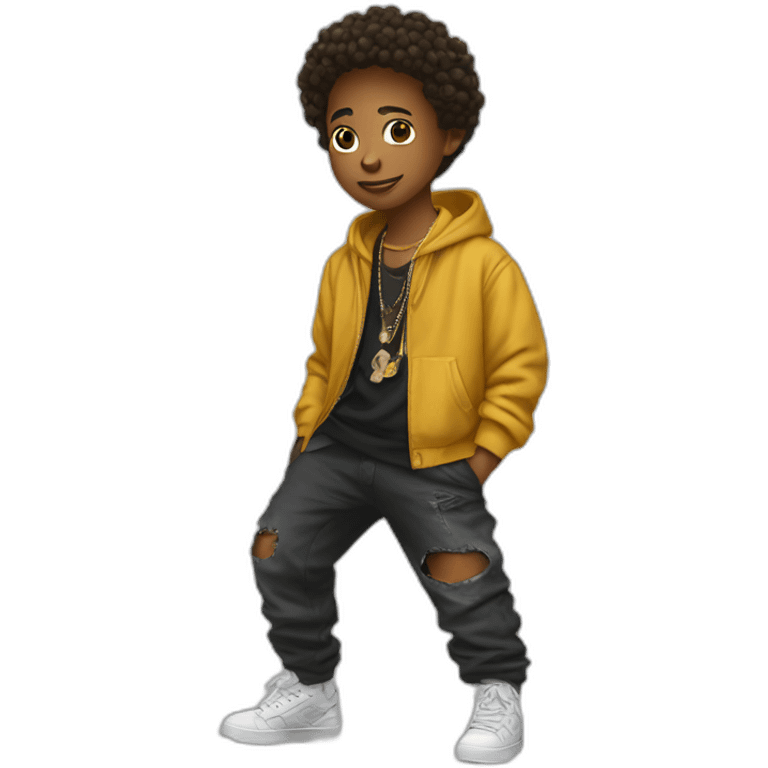 Streetwear kid emoji