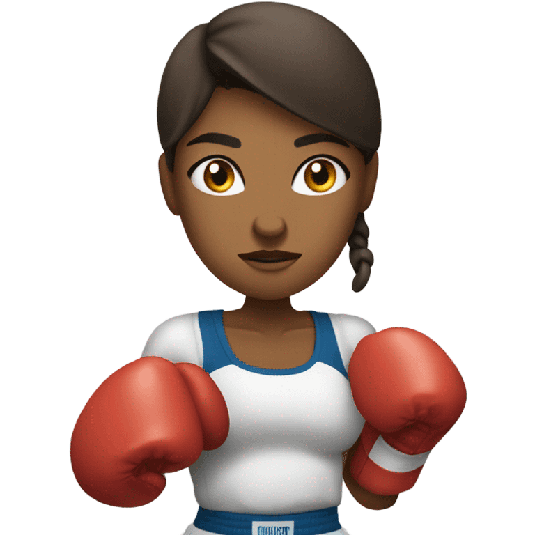 Boxing girl emoji