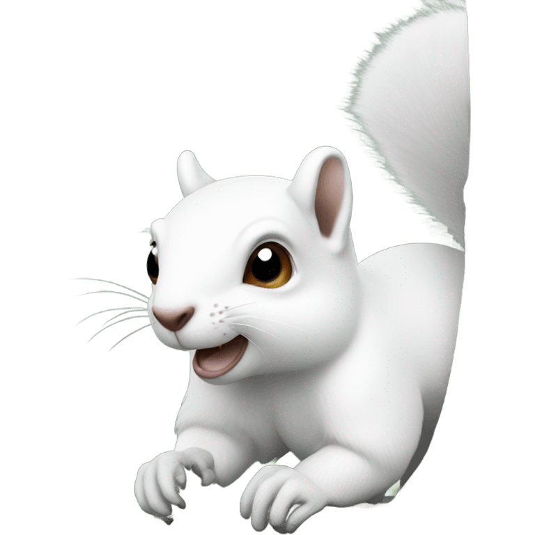 A white squirrel  emoji