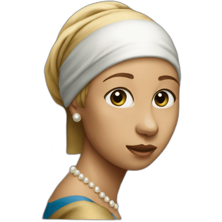 The girl with a pearl earring emoji emoji