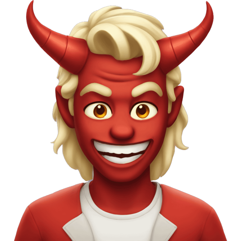 Flirty devil emoji