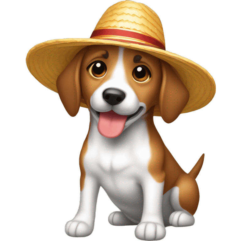 Perro salchicha con sombrero de marino emoji