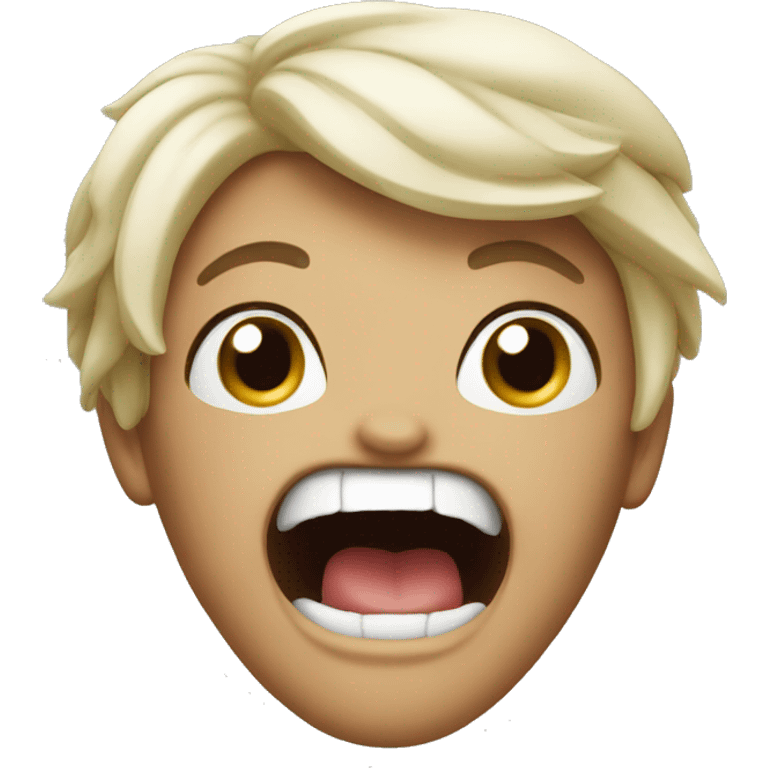 rubber screaming chic emoji