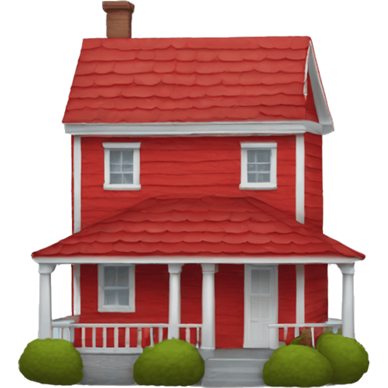 red house up side down  emoji