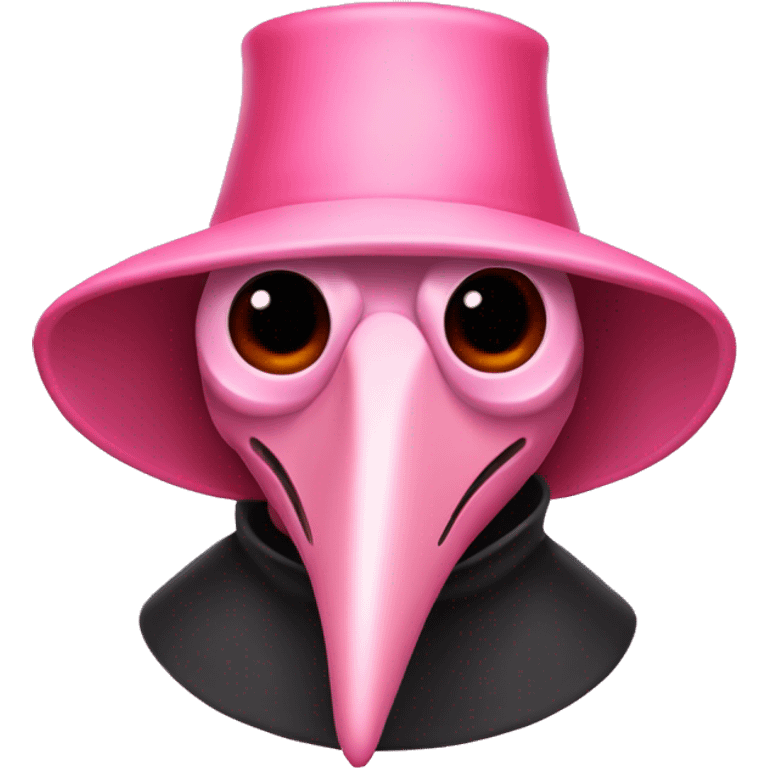 Light pink with red-pink plague doctor  emoji