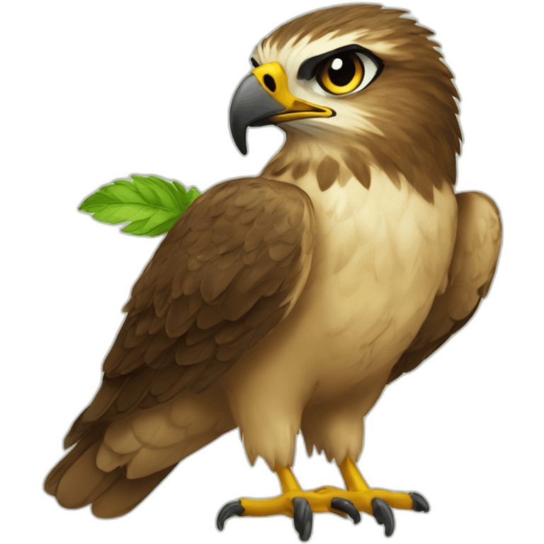 hawk with mojito emoji