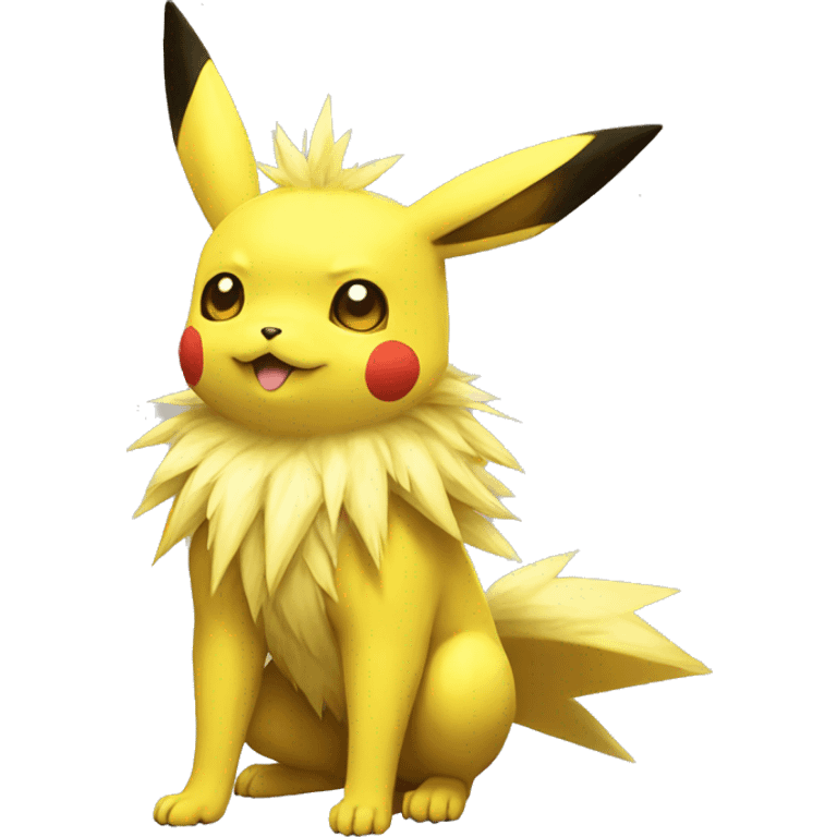 Pikachu-Jolteon full body emoji