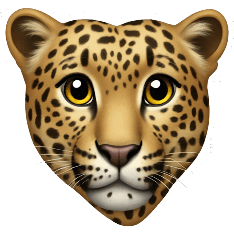 Leopard heart emoji