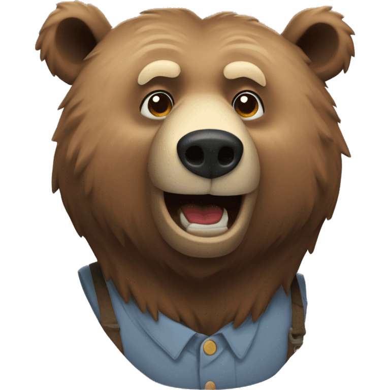 ol grizzly bear  emoji