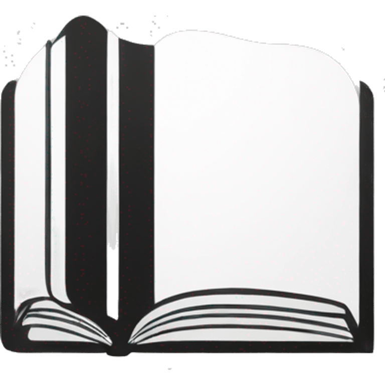 book logo minimal monochrome emoji