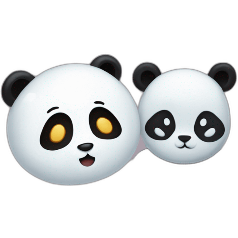 Panda and ghost combo emoji