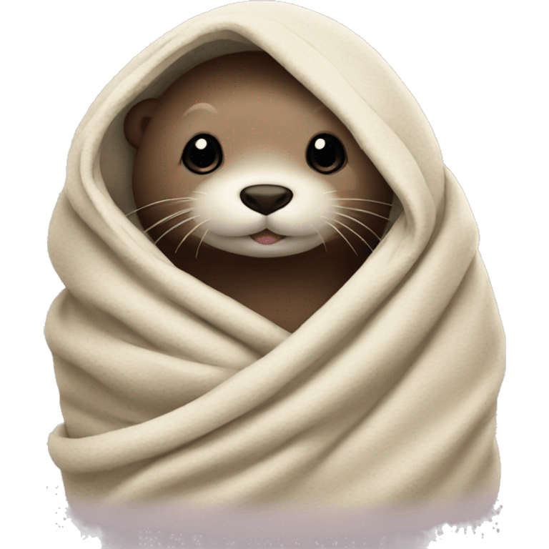 otter in blanket  emoji