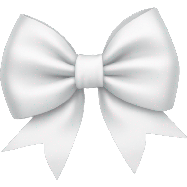 White bow emoji