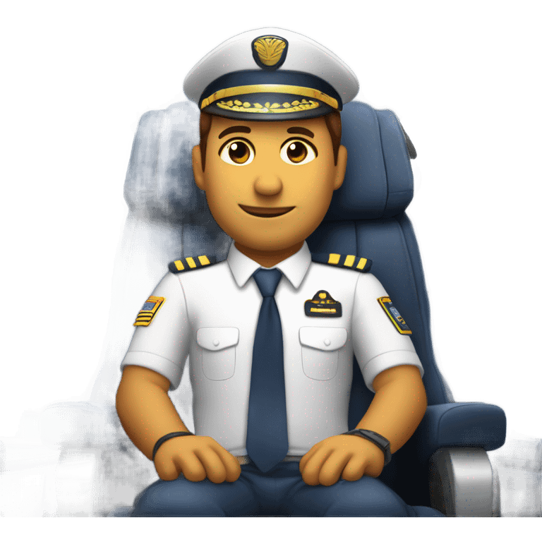 Airline Pilot asleep emoji