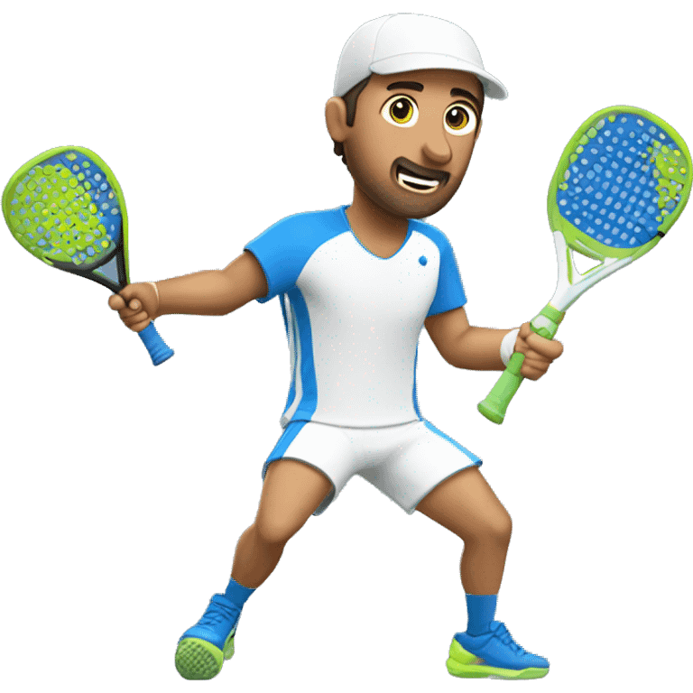 Italian man playing padel emoji