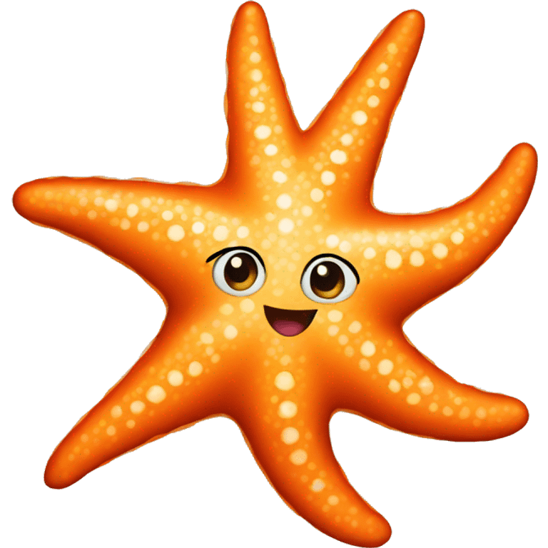 an orange starfish emoji