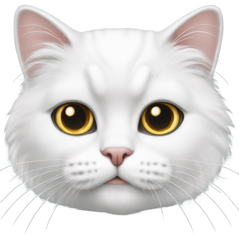 white cat persian emoji