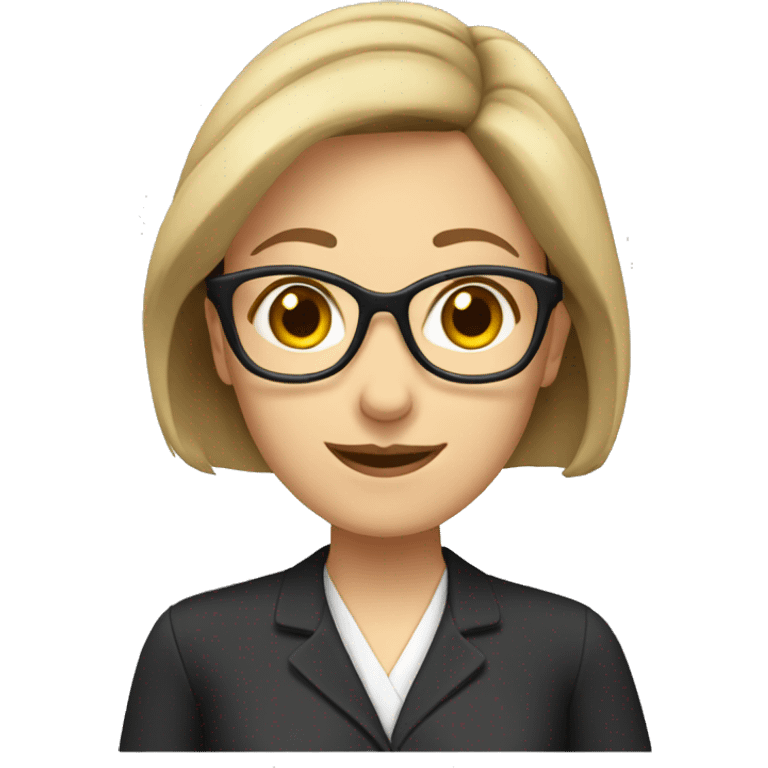 kind dark blond haired female teacher  emoji