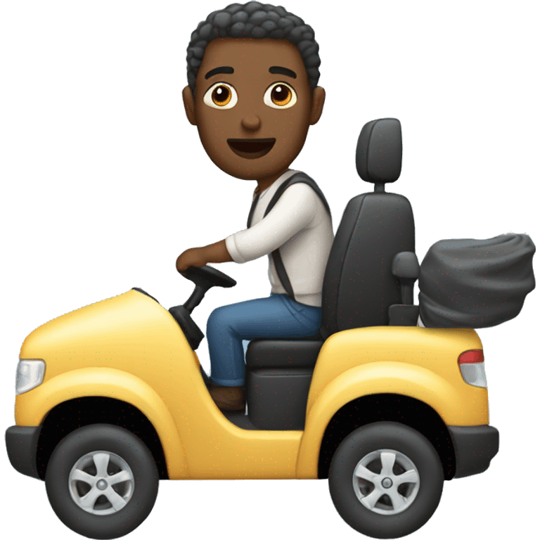 man driving car  emoji