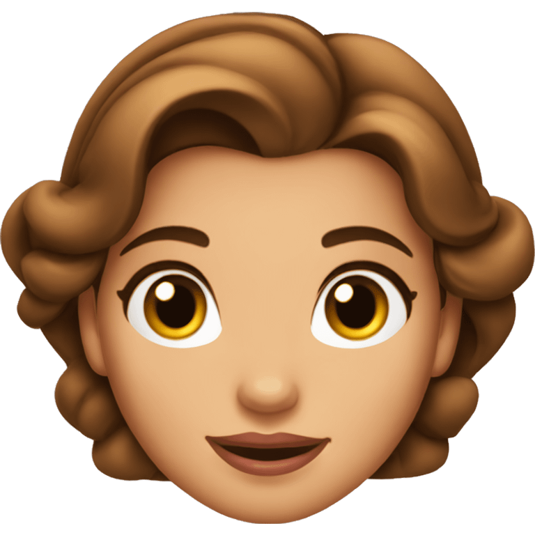 Belle from beauty and the beast emoji