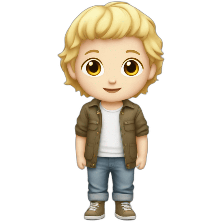 baby boy with blond hair5 and white skin full length emoji