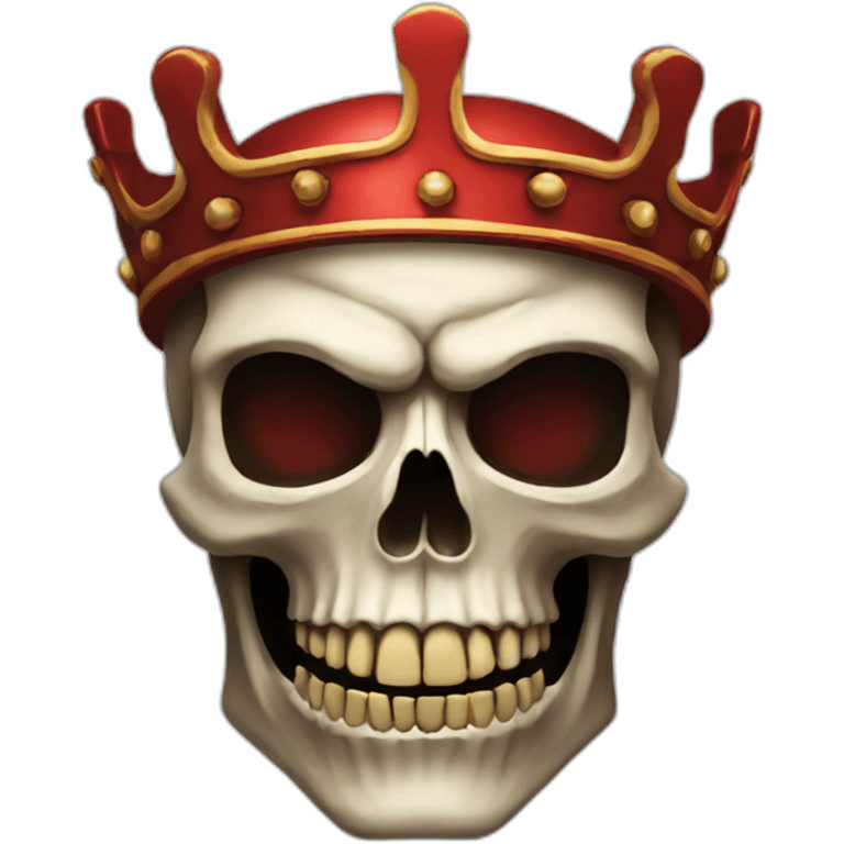 Skull king red emoji