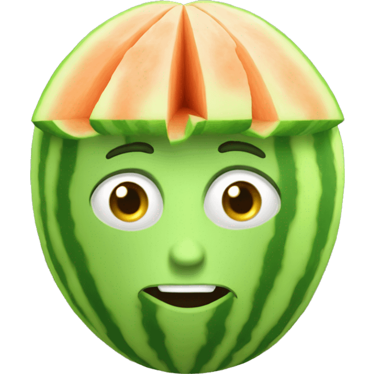 Melon head emoji