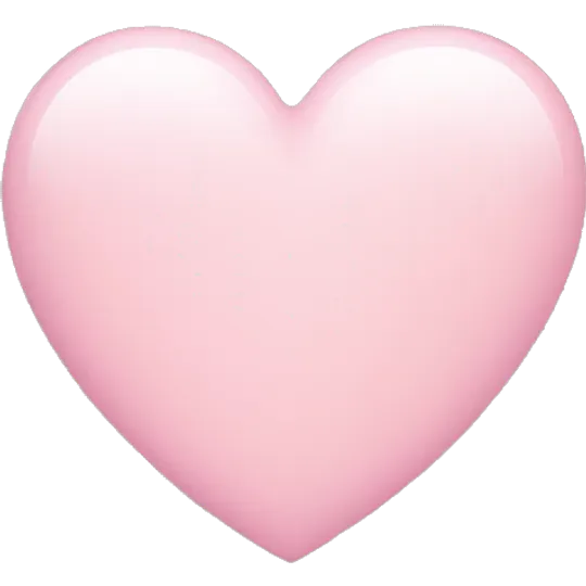 light pink heart emoji