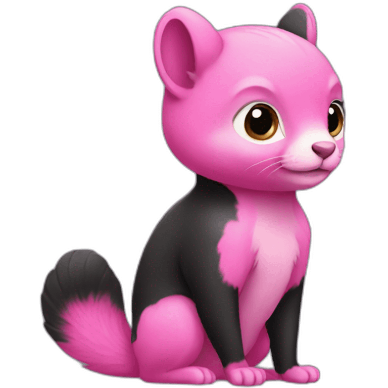 black-pink-squirell emoji