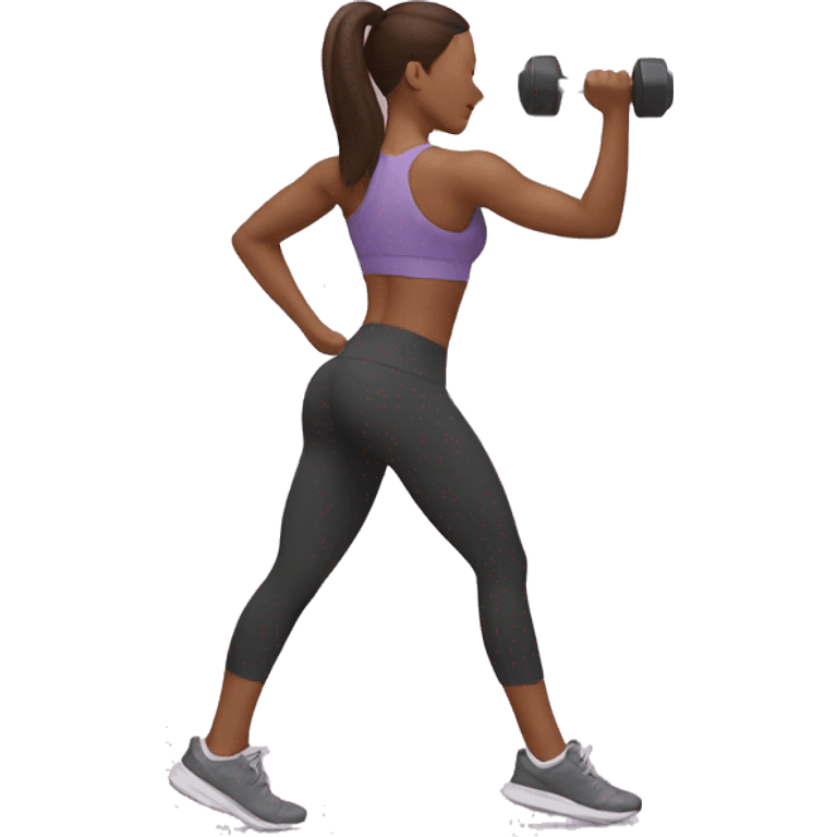 woman workout emoji