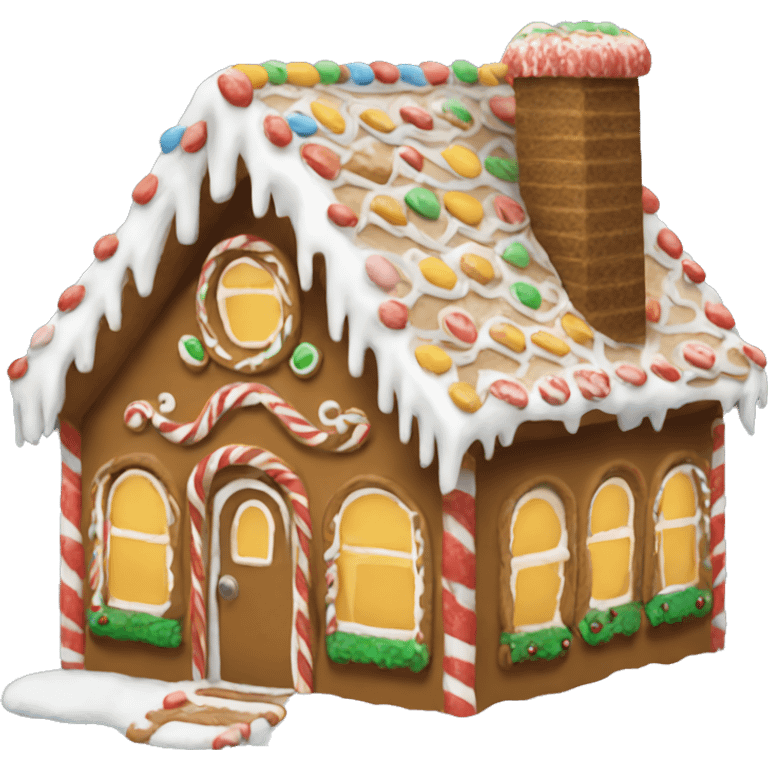 gingerbread house emoji