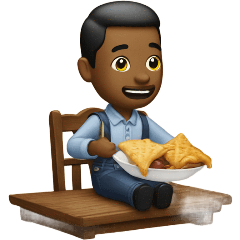 Eating at Cracker Barrel emoji