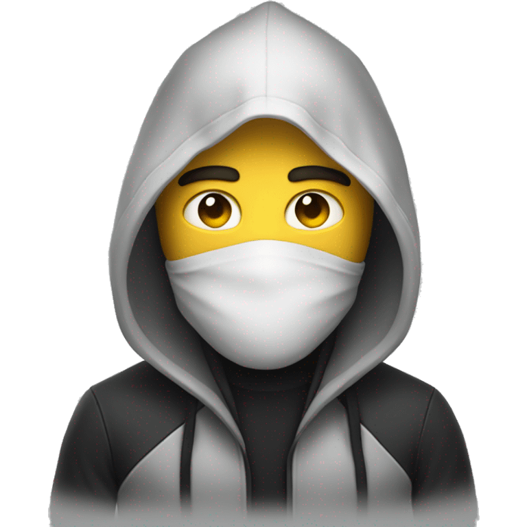 hacker in front of PC emoji