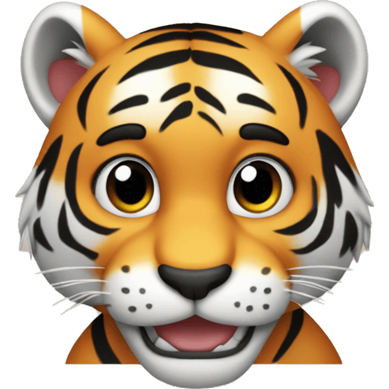 tiger giving thumbs up, not cute emoji