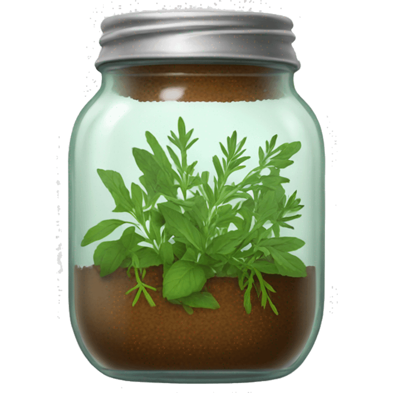 jar filled with herbs emoji