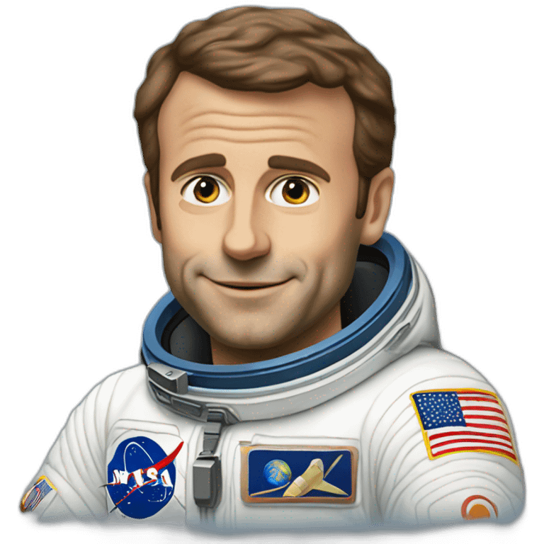 Emanuel Macron astronaute emoji