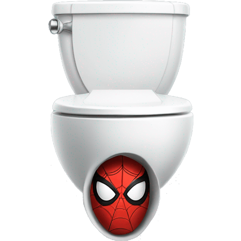 Spider-Man stuck in a toilet emoji