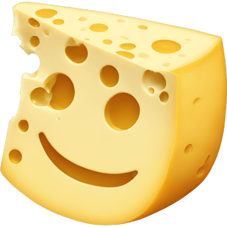 cheese with hidden face emoji