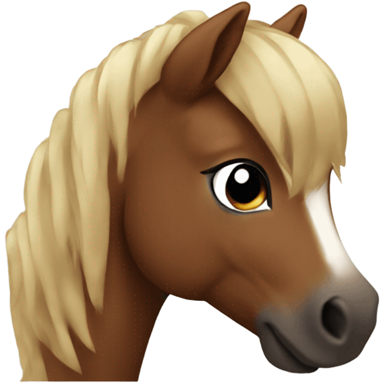 brown mini pony emoji