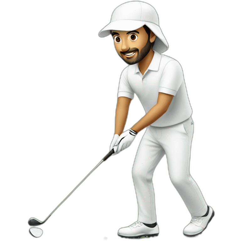 emirati man playing golf emoji