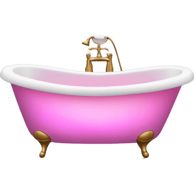 bathtub with pink lights  emoji