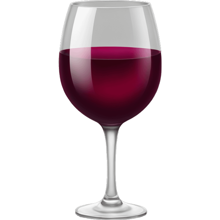 wine glass emoji completely filled with wine  emoji