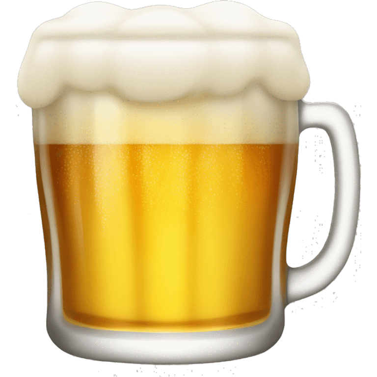 half glass of beer emoji