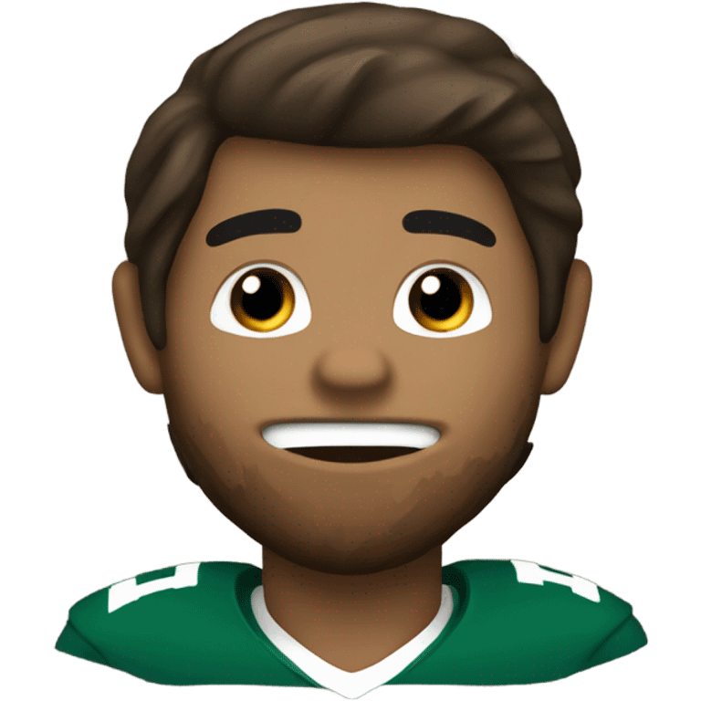 Davy Crockett with a football  emoji