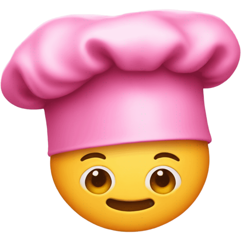 Pink chef hat no person just the hat emoji