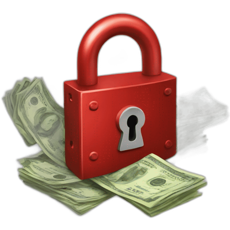 red-padlock-money emoji