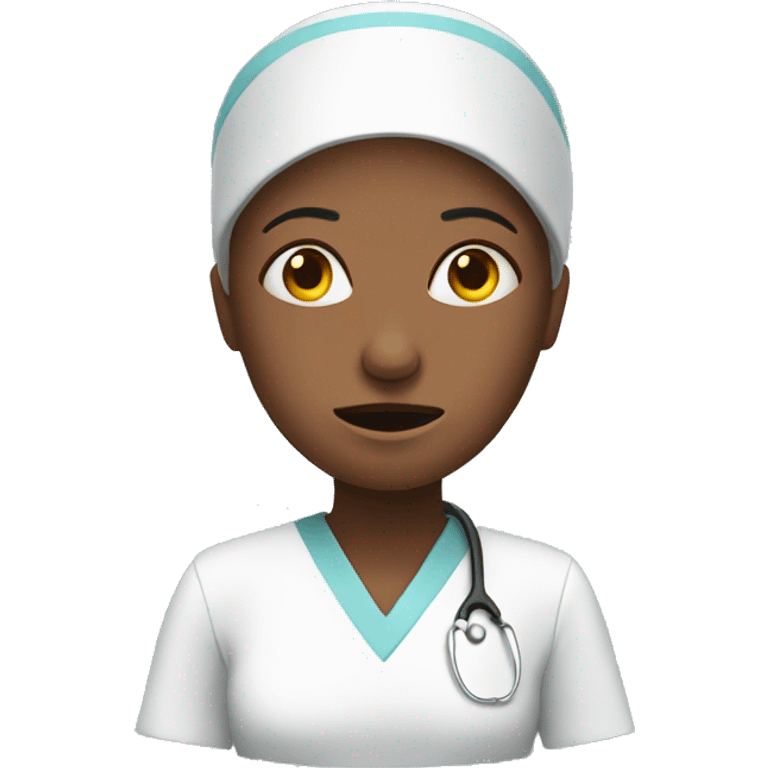 stressed nurse  emoji